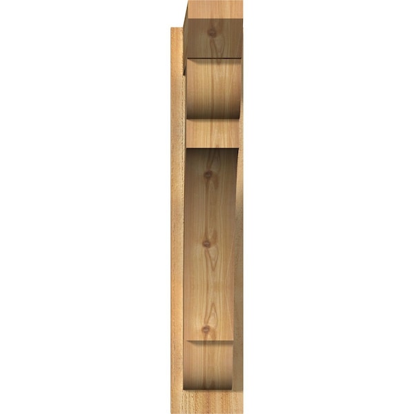 Olympic Slat Rough Sawn Outlooker, Western Red Cedar, 6W X 26D X 32H